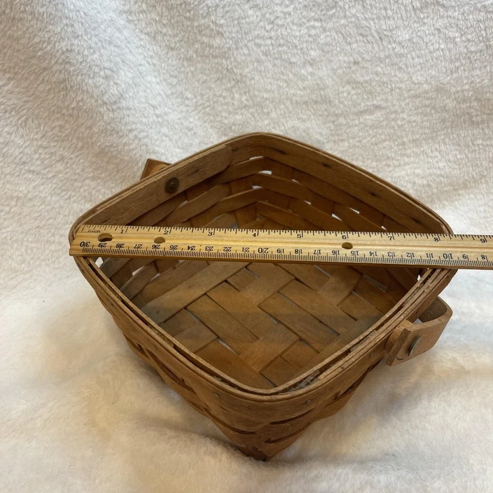 Longaberger Vintage 1989 Signed Splint Berry‎ Basket w/Bale Handle